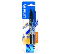 Pilot - Frixion Ball - Bolígrafo borrable, 2 unidades, color azul y negro