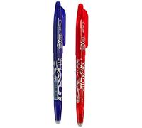 Pilot - Frixion Ball - Bolígrafo borrable, 2 unidades, color azul y rojo