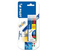 Pilot Frixion Ball - Bolígrafo (Negro, Azul, Verde, Rojo, Negro, Azul, Verde, Rojo, Bolígrafo, Medio, Alrededor, 0,7 mm)