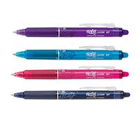PILOT FRIXION BALL CLICKER 07 - Bolígrafos de tinta (4 unidades), color 4er NEW BONUS