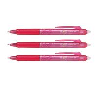 Pilot Frixion Ball Clicker - Bolígrafo retráctil (3 unidades), color rosa