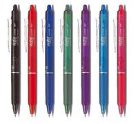 Pilot Frixion Ball Clicker Profi 07 - Juego de 10 bolígrafos de punta redonda, color azul, negro, rojo, verde, rosa, violeta, azul claro, negro, naranja y verde claro