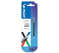 Pilot FriXion Ball - Recambio para bolígrafo borrable (4 colores, punta fina, 0,5 m), color negro
