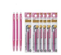 Pilot Frixion Ball Slim 038 Pen de tinta de gel de borrado retrctil Punto fino adicional 0.38 mm Pink 3 bolas y 6 recargas Conjunto de valor