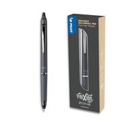 PILOT Frixion Ball Zone Gris en caja regalo - Bolígrafo retráctil borrable de primera calidad con tinta borrable - Bolígrafo rollerball recargable y ergonómico - Tinta Negra - Punta Media