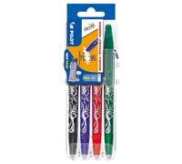 Pilot Frixion Bola Medio Línea 4 Pieza "Set 2Go "Estuche Negro Azul Rojo Verde
