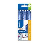 Pilot Frixion - Bolígrafo roller de tinta borrable (punta de 0,5 mm, 5 unidades), color azul