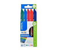 Pilot Frixion - Bolígrafos roller de tinta borrable (0,7 mm, 5 unidades), color naranja, azul, verde, morado y rosa