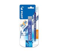 Pilot FriXion Clicker - Bolígrafo roller de tinta borrable (incluye 3 recargas), color azul