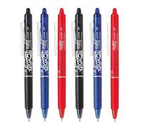 Pilot FriXion Clicker - Bolígrafos de punta retráctil (punta retráctil, 0,7 mm, ancho de trazo 0,35 mm), color negro y azul