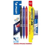 Pilot Pen – Bolígrafos FriXion Clicker mClick 0,7 – Pack bonus con 3 recambios Light