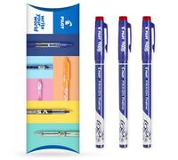 Pilot FriXion Fineliner - Rotulador borrable de línea fina, 1,3 mm, tinta roja, 3 unidades
