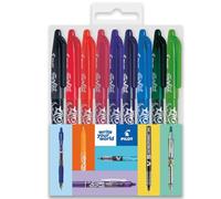 Pilot Frixion FR7 - Bolígrafo de punta redonda borrable con calor y fricción, punta de 0,7 mm, 9 unidades