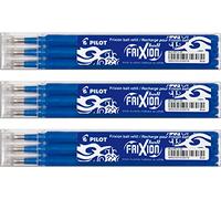 Pilot Frixion Juego de minas de recambio para bolígrafos, 3 packs con 3 recambios cada uno
