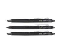 Pilot Frixion Point Clicker - Bolígrafo de punta fina de 0,5 mm, tinta negra, juego de 3