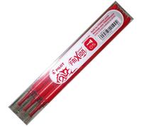 Pilot FriXion Point - Recambio para bolígrafos y plumas (Paquete de 3), rojo