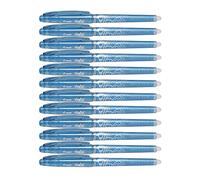 Pilot Frixion - Rotulador borrable (punta de 0.5 mm, pack de 12 unidades), color turquesa