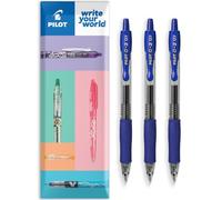 PILOT G-2 - Bolígrafos retráctiles de tinta de gel, punta de punta de 0,7 mm, en paquete de regalo, paquete de 3 unidades, tinta azul