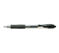 Pilot G-205 Retractable Gel Rollerball Pen 0.5mm Tip 0.32mm Line Black (Pack 12)