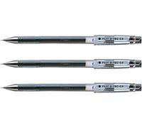 Pilot G-Tec C4 - Bolígrafo roller de gel (0,4 mm, 3 unidades), color negro