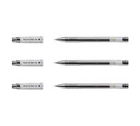 Pilot Pen Bolígrafo roller de gel G-Tec-C4 – 3 unidades – color negro