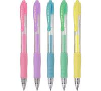 Pilot G2 07 - Bolígrafos retráctiles de tinta de gel, punta fina de 0,7 mm, juego de 5 unidades, rosa, morado, azul, verde y amarillo