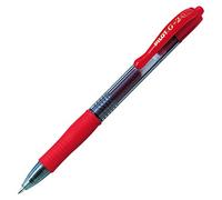 Pilot Pen Bolígrafos G-2, punta ancha 1 mm, tinta roja, 3 unidades