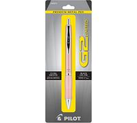 Pilot, G2 Limited Premium - Bolígrafo de gel, punta fina de 0,7 mm, barril de oro rosa, tinta negra