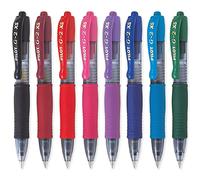 Pilot G2-XS7 Pixie - Mini bolígrafos de punta redonda de 0,7 mm, grosor de trazo de 0,4 mm, paquete de 8 unidades