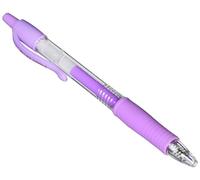 Pilot G207 - Bolígrafo de punta redonda de gel (retráctil, punta de 0,7 mm, 1 unidad), color violeta pastel