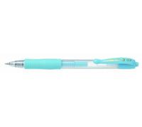 Pilot G207 - Bolígrafo de punta redonda de gel (retráctil, punta de 0,7 mm, 12 unidades), color azul pastel