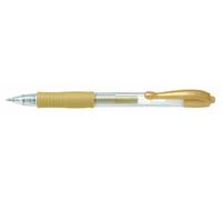 Pilot G207 - Bolígrafo de punta redonda de gel (retráctil, punta de 0,7 mm, 12 unidades), color dorado