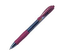 Pilot Pen – Bolígrafo G207 – punta redonda retráctil 0,7 mm – rojo oscuro