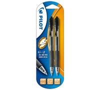 Pilot G207 - Bolígrafo retráctil de gel (0,7 mm, 2 unidades), color negro