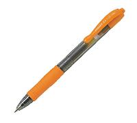 Pilot G207 - Bolígrafo roller de gel (punta de 0,7 mm, 12 unidades), color naranja