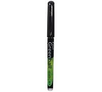 Pilot Greenball 144101001 - Bolígrafo roller (punta de 0,7mm, trazo de 0,4mm, 10 unidades), color negro