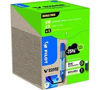 PILOT Greenpack, V-Board Master, azul, 10 marcadores y 10 recambios, (WLT556282)