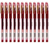 Pilot Grip G107 - Bolígrafo Gel Rollerball 0,7 mm (paquete de 12) - Rojo