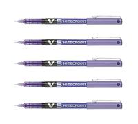Bolígrafo Roller PILOT V5 Hi-Tecpoint Color Violeta