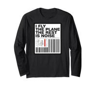 Pilot I Fly The Plane The Rest Is Noise Aviation Manga Larga