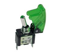 Pilot LA 45563 on/off interruptor missile-style con LED verde 12 V 20 A