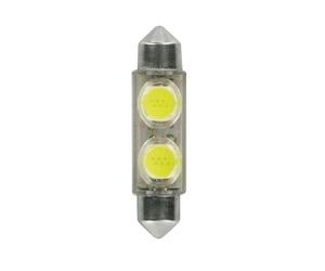 Pilot LA_58449 - Bombilla SV8,5-8 para luz interior o de matrícula de coche (2 LED, 10 x 42 mm)
