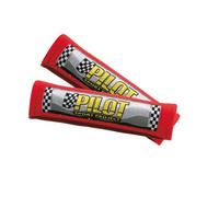 Pilot LA_72413 - Almohadillas para cinturón de Seguridad (2 Unidades), Color Rojo