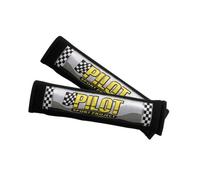 Pilot LA_72417 - Almohadillas para cinturón de Seguridad (2 Unidades), Color Negro
