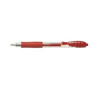 Pilot - Lote de 12 bolígrafos de tinta de gel G2 05 PTE Fine rojo