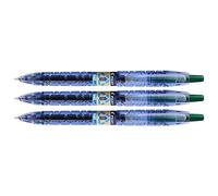 Pilot Lote de 3 bolígrafos de tinta de gel B2P, verde, ancho de trazado: 0,7 mm