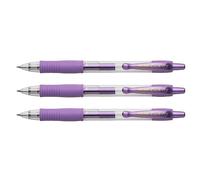 Pilot - Lote de 3 bolígrafos de tinta de gel G2 07 Metallic, color morado metálico