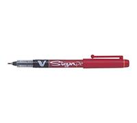 PILOT 267341 - Rotulador de punta de fibra, 0.6 mm, color rojo