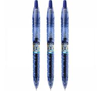 Pilot - Lote de 3 bolígrafos tinta gel B2P, punta mediana de 0,7 mm, trazo de 0,4 mm, color azul