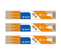 PILOT Lote de 3 recambios friXion Ball (BLS-FR7), color naranja